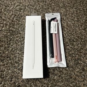 Apple Pencil (Generation 2) with 3 Silicone cases/covers